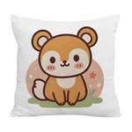 Squirrel Printed Sofa Pillow With Core Print On Your Demand, Size:45x45cm(Crystal Velvet)