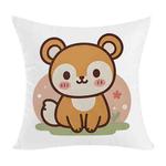Squirrel Printed Sofa Pillow With Core Print On Your Demand, Size:45x45cm(2way Elasticity)