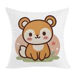 Squirrel Printed Sofa Pillow With Core Print On Your Demand, Size:60x60cm(2way Elasticity)