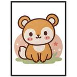Squirrel Decorative Painting with PS Frame Print On Your Demand, Size:15x20cm
