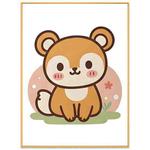 Squirrel Decorative Painting with Aluminum Alloy Frame Print On Your Demand, Size:15x20cm
