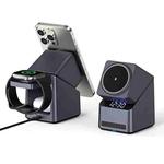 X11 180 Degree Rotation 4 in 1 Magnetic Wireless Charging(Grey)