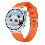 Kalebol 18mm Universal Diamond Embossed Silicone Strap(Orange)