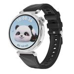 Kalebol 18mm Universal Diamond Embossed Silicone Strap(Black)