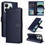 For Redmi Note 14 5G / Poco M7 Pro 5G 3-Card Slots Multifunctional Leather Phone Case(Navy Blue)