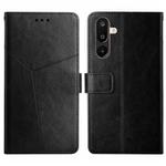 For Samsung Galaxy F16 5G / M16 5G Y-shaped Pattern Flip Leather Phone Case(Black)