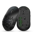 HXSJ T38 2.4G Single Mode Hole Design Mute Wireless Charging Mouse with Colorful Light(Black)