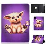 For iPad Air 2022 / 2020 10.9 Electric Pressed Colored Drawing Horizontal Flip Leather Case with Holder & Card Slots & Sleep / Wake-up Function(Golden Fox)