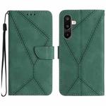 For Samsung Galaxy F16 5G / M16 5G Stitching Embossed Leather Phone Case(Green)