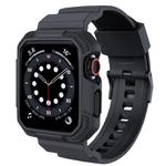 For Apple Watch Ultra 2 / 1 49mm VIETAO Carbon Fiber Silicone Strap(Dark Gray)