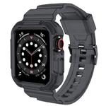 For Apple Watch Ultra 2 / 1 49mm VIETAO Carbon Fiber Silicone Strap(Transparent Grey)