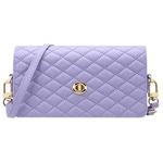 For Samsung Galaxy Z Fold Series VIETAO Rhombic Texture Bag PU Fold Phone Case(Purple)