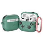 For AirPods 3 Game Console Style Wireless Earphone Silicone Case(Pine Green)