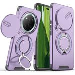 For Honor X60 Pro Sliding Camshield Ring Holder Phone Case(Purple)