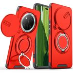 For Honor X60 Pro Sliding Camshield Ring Holder Phone Case(Red)