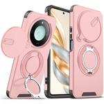 For Honor X60 Sliding Camshield Ring Holder Phone Case(Pink)