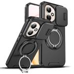 For Honor 400 Global 156.5mm Sliding Camshield Ring Holder Phone Case(Black)