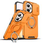 For Honor 400 Global 156.5mm Sliding Camshield Ring Holder Phone Case(Orange)