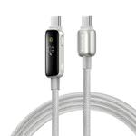 Baseus Power Visualization Series Type-C to Type-C 100W Fast Charging Cable, Cable Length:1m(Titanium)