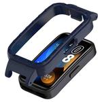 For Huawei Band 10 / 9 / 8 12mm Hollow PC Half Coverage Watch Protective Case(Ink Blue)