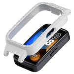 For Huawei Band 10 / 9 / 8 14mm Hollow PC Half Coverage Watch Protective Case(Grey)