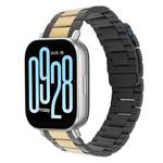 22mm Three-beads Magnetic Steel Watch Band(Black Gold)