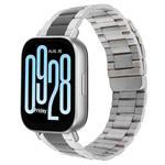 20mm Three-beads Magnetic Steel Watch Band(Silver Black)