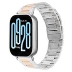 20mm Three-beads Magnetic Steel Watch Band(Silver Rose Gold)