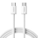 Baseus Smart Series 4 100W Type-C to Type-C Fast Charging Data Cable, Length: 2m(White)
