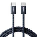 Baseus Smart Series 4 100W Type-C to Type-C Fast Charging Data Cable, Length: 2m(Dark Blue)