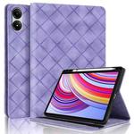 For Xiaomi Redmi Pad Pro 12.1 2024 Rhombus Embossing Leather Tablet Case(Purple)