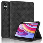 For Xiaomi Redmi Pad Pro 12.1 2024 Rhombus Embossing Leather Tablet Case(Black)