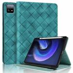 For Xiaomi Pad 6 / 6 Pro Rhombus Embossing Leather Tablet Case(Green)
