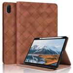 For Honor Pad X9 2023 / X8 Pro Rhombus Embossing Leather Tablet Case(Brown)