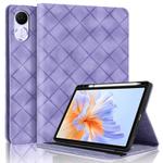 For Honor Pad V9 11.5 Rhombus Embossed Leather Tablet Case(Purple)