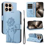 For Xiaomi 15T Pro 5G Dandelion Embossed Pattern Flip Leather Phone Case(Sky Blue)