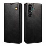 For Samsung Galaxy F16 5G Global Oil Wax Crazy Horse Texture Leather Phone Case(Black)