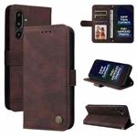 For Samsung Galaxy F16 5G / M16 5G Skin Feel Life Tree Metal Button Leather Phone Case(Brown)