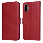 For Samsung Galaxy F06 5G / M06 5G Classic Calf Texture Flip Leather Phone Case(Red)