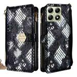 For Xiaomi 14T 5G Crossbody Handle Snake Texture Leather Phone Case(Black)