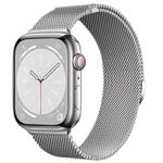 For Apple Watch 46mm / 49mm / 45mm / 44mm Kalebol Semi-circular Milanese Stainless Steel Strap(Silver)