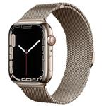 For Apple Watch 42mm / 41mm / 40mm / 38mm Kalebol Semi-circular Milanese Stainless Steel Strap(Vintage Gold)
