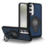 For Samsung Galaxy S23 5G Ring Holder Magnetic Phone Case(Blue)