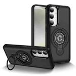 For Samsung Galaxy S23+ 5G Ring Holder Magnetic Phone Case(Black)