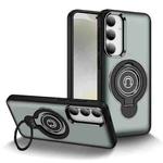 For Samsung Galaxy S23+ 5G Ring Holder Magnetic Phone Case(Grey)