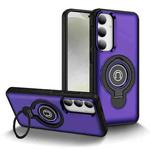 For Samsung Galaxy S23+ 5G Ring Holder Magnetic Phone Case(Purple)