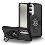 For Samsung Galaxy S25 5G Ring Holder Magnetic Phone Case(Black)