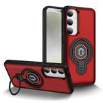 For Samsung Galaxy S25 5G Ring Holder Magnetic Phone Case(Red)