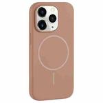 For iPhone 11 Pro Large Hole Camera MagSafe Liquid Silicone Full Coverage Phone Case(Gold)
