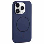 For iPhone 11 Pro Large Hole Camera MagSafe Liquid Silicone Full Coverage Phone Case(Royal Blue)